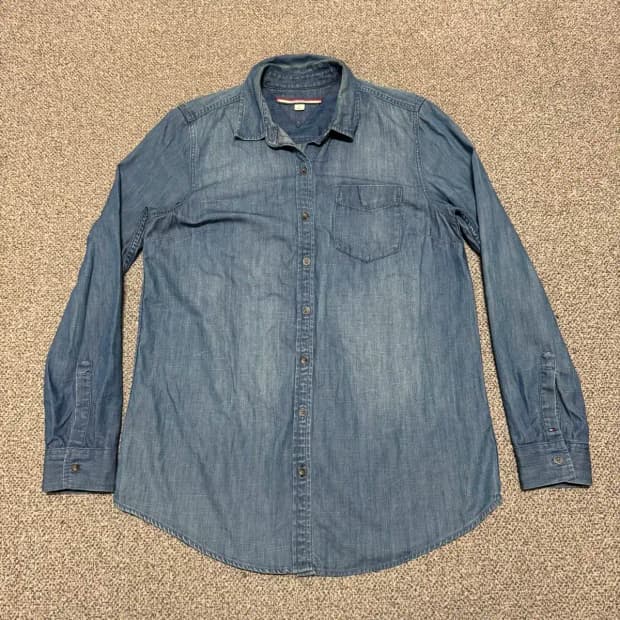 M 타미힐피거 데님 셔츠