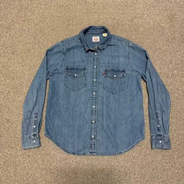 M 리바이스 데님 셔츠 여성