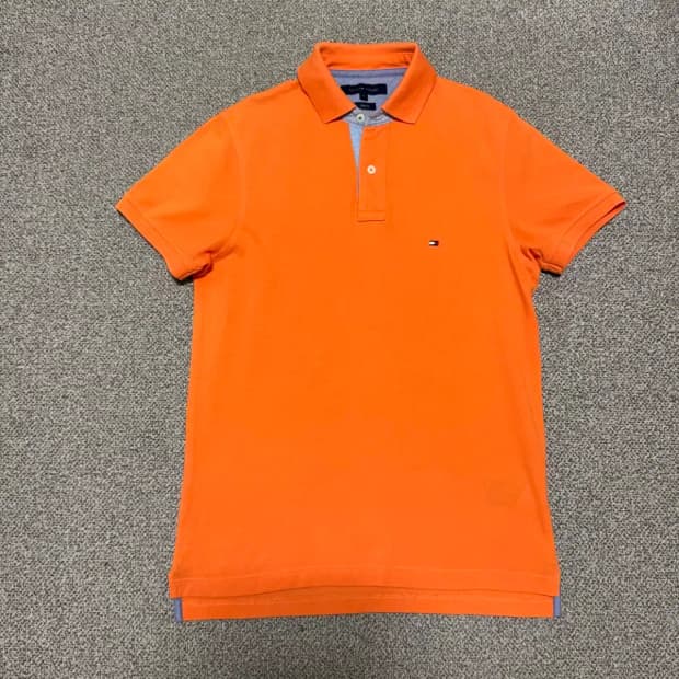 S 타미힐피거 반팔 카라티 슬림핏