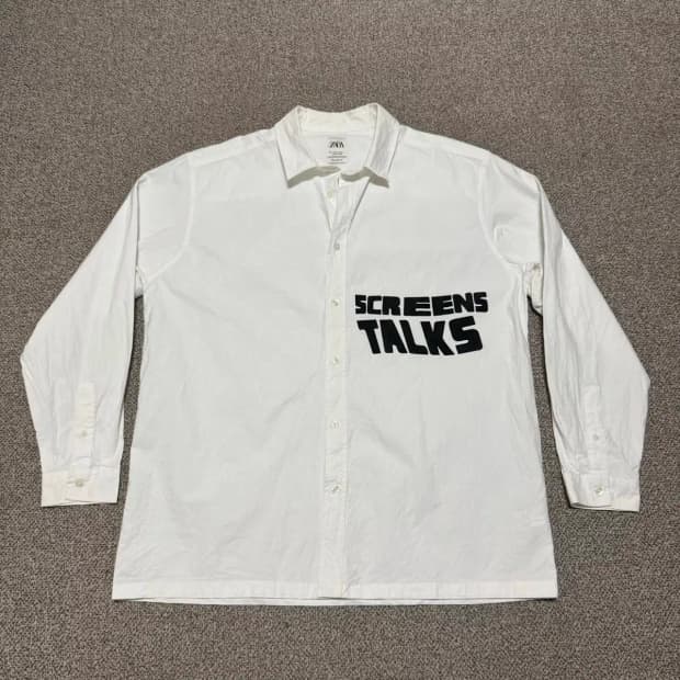 XL 자라 화이트 셔츠