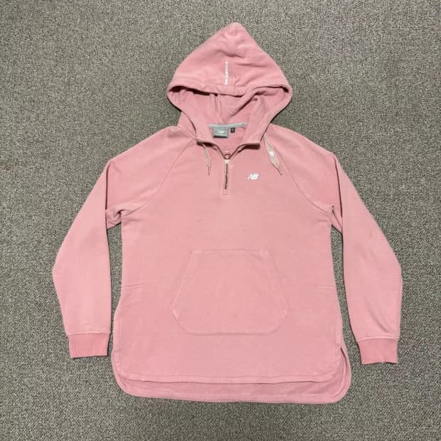 85 뉴발란스 반집업 후드티 여성