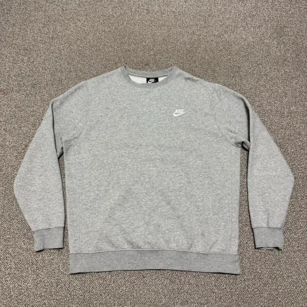 L 나이키 맨투맨 티셔츠 회색