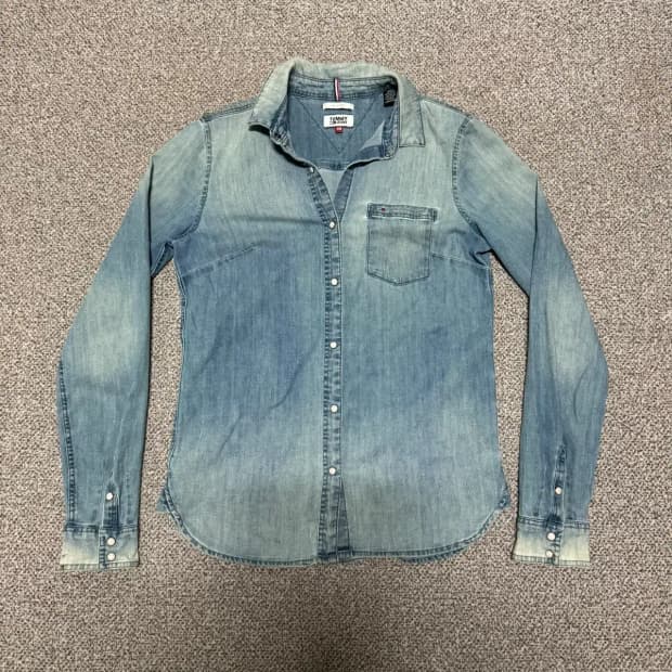 Xs 타미힐피거 데님 셔츠 여성