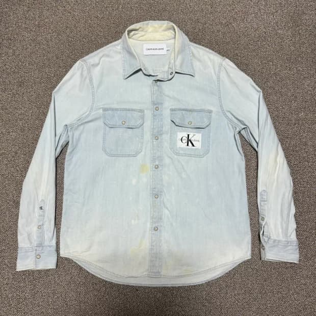 L 캘빈클라인 데님 셔츠