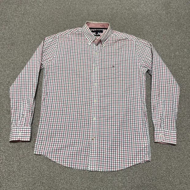 M 타미힐피거 체크 셔츠