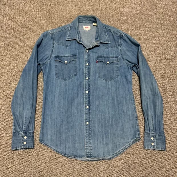 S 리바이스 데님 셔츠