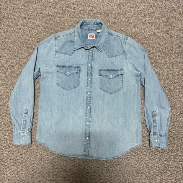 M 리바이스 데님 셔츠 여성