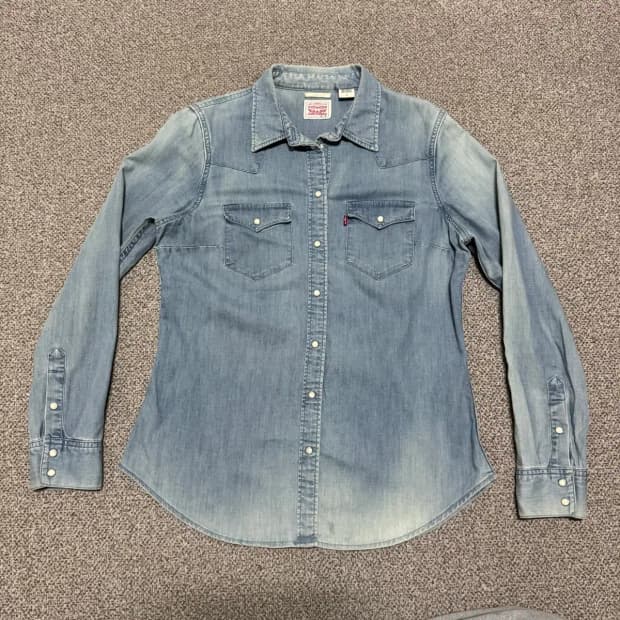 M 리바이스 데님 셔츠 여성