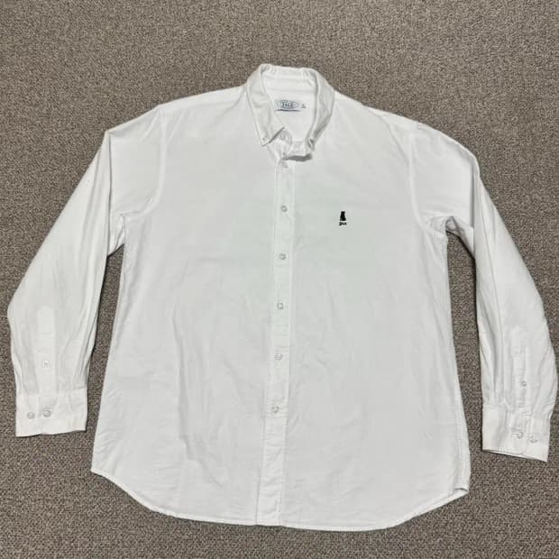 L 예일 화이트 셔츠