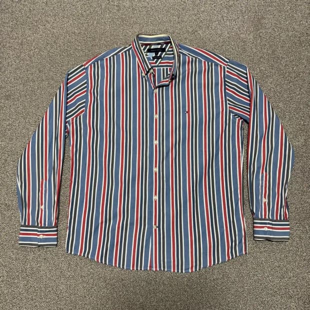 XL 타미힐피거 스트라이프 셔츠