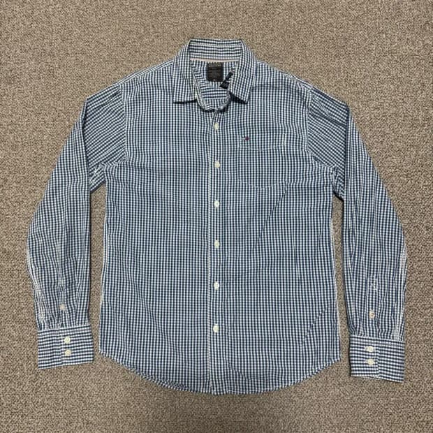 S 타미힐피거 체크 셔츠