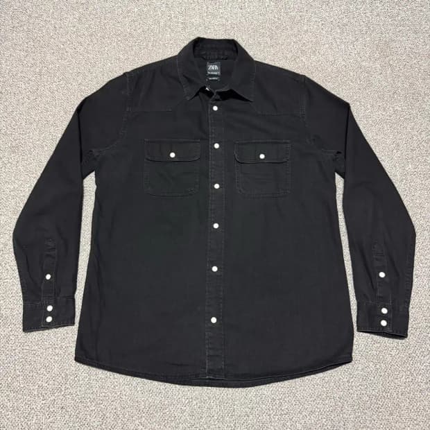 M 자라 흑청셔츠