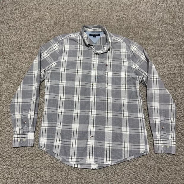 M 타미힐피거 체크 셔츠