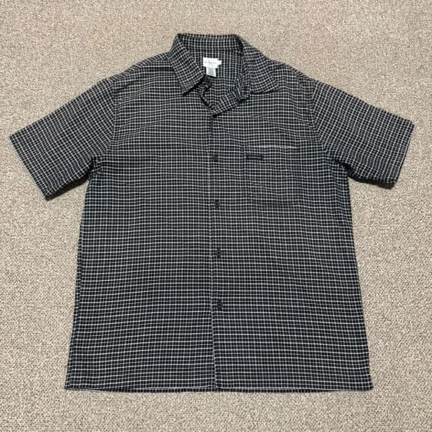 M 캘빈클라인 체크 반팔 셔츠