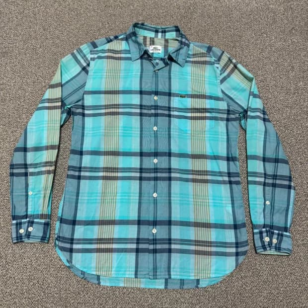 38 라코스테 체크 셔츠