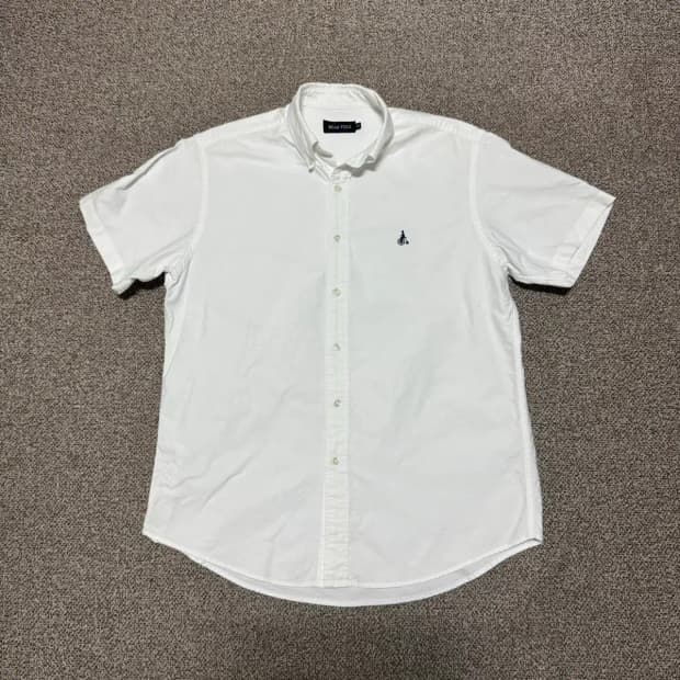 100 빈폴 화이트 반팔 셔츠