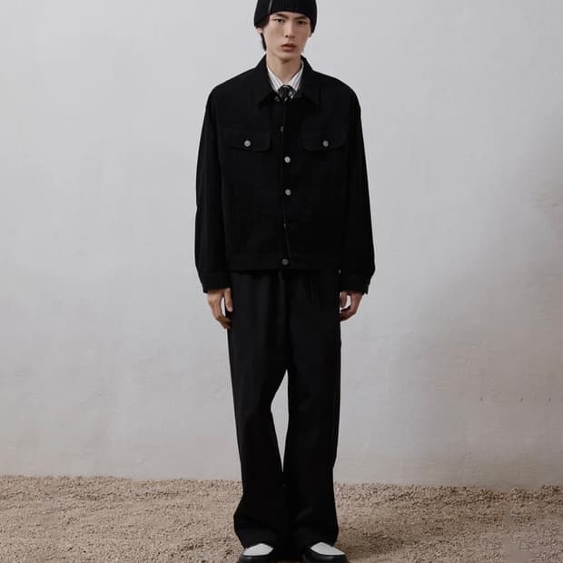 유스 시어서커 코듀로이 트러커 자켓