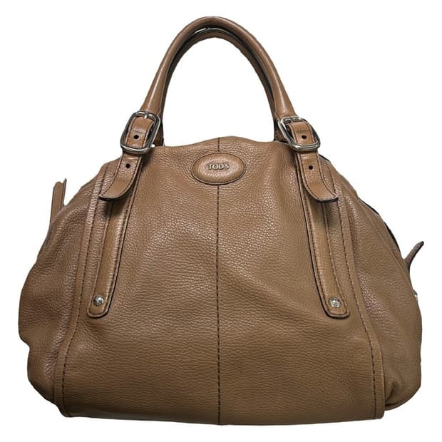 TODS 토즈레더 토트백 브라운