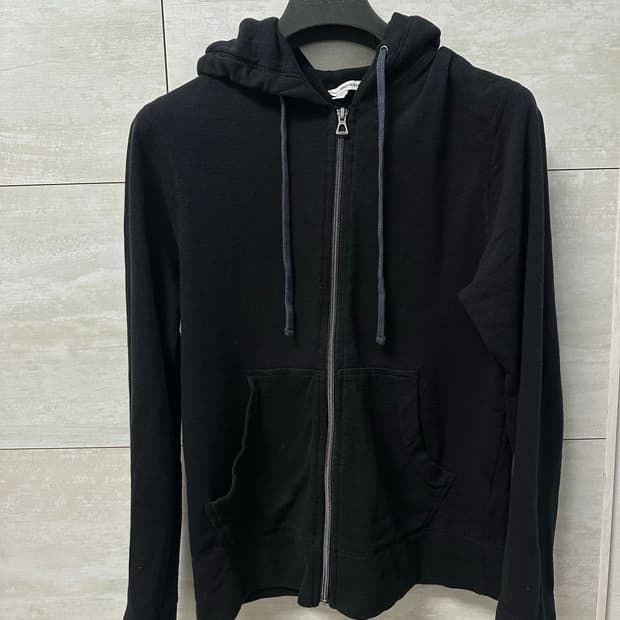 제임스 펄스 베이직 테리 후드집업 블랙 0