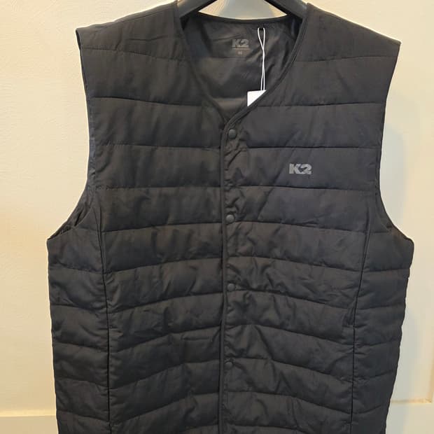 K2 남성 블랙 패딩 조끼 95