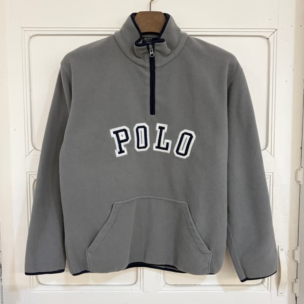 폴로 스펠아웃 플리스 하프짚업