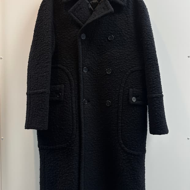 송지오 시그니처 헤비부클레 롱 코트 (48)