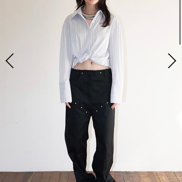 데어드 스터드 팬츠 s