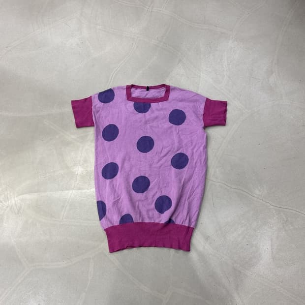 베네통 반팔 니트 