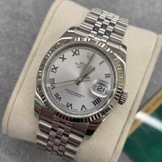 롤렉스 데이저스트 31mm 로듐로만 풀박스 풀구성
