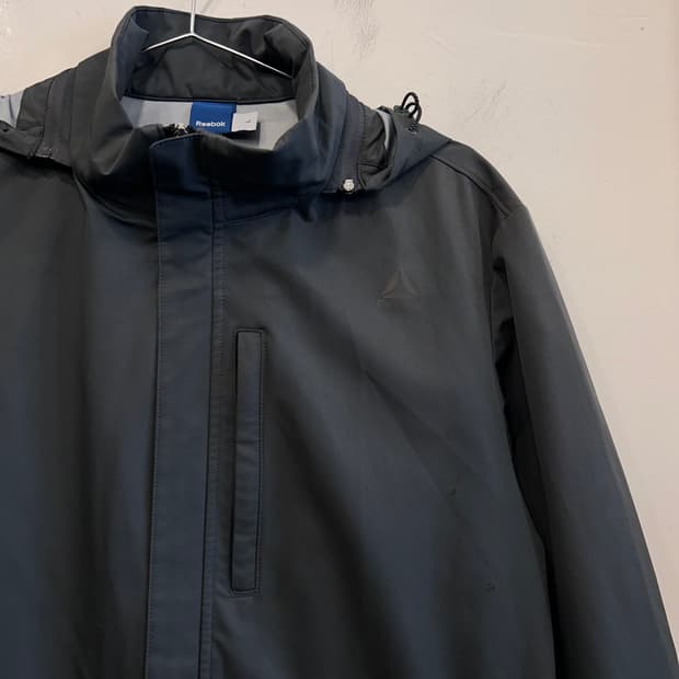 리복 스트레치 코튼 이너메쉬 후드 바람막이