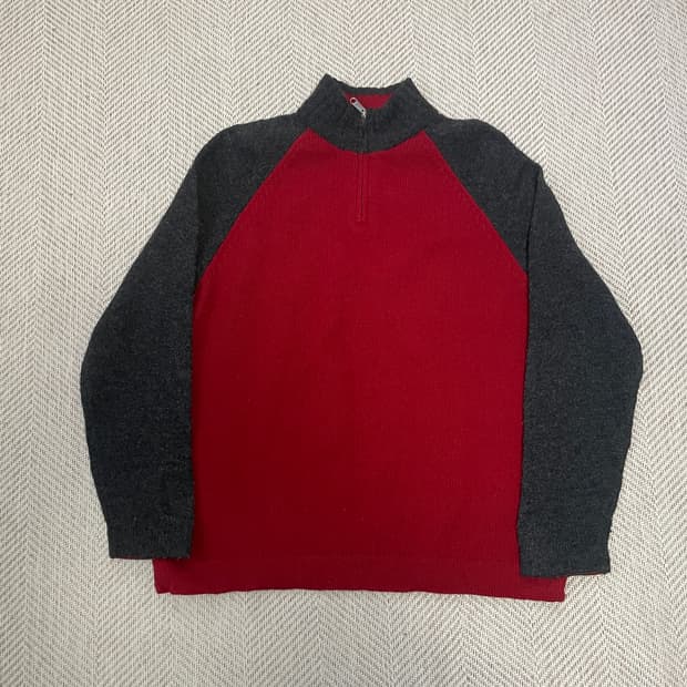 제이크루 하프집업 니트 