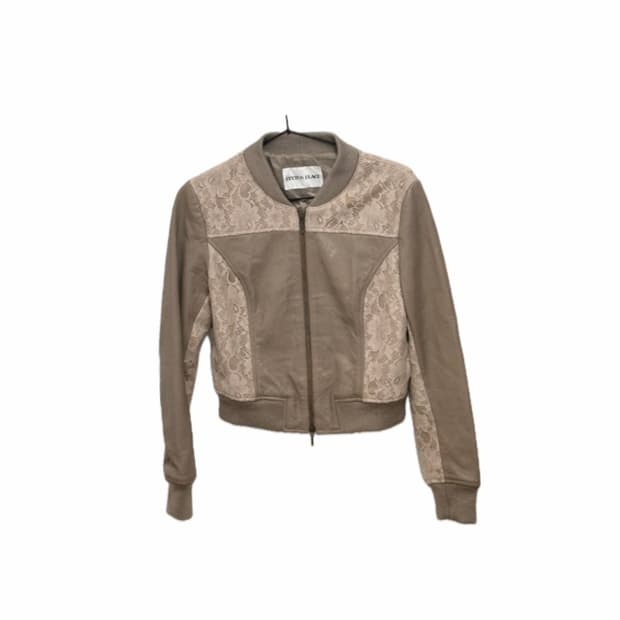 Peyton place) 라떼 갸루 느낌의 레이스 포인트 y2k 자켓 ㅈ