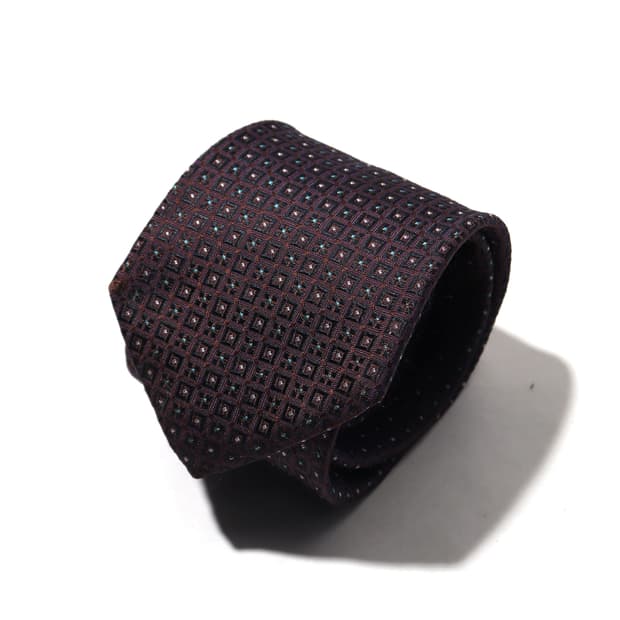 HUGO BOSS ITALY MADE 스퀘어 실크 넥타이