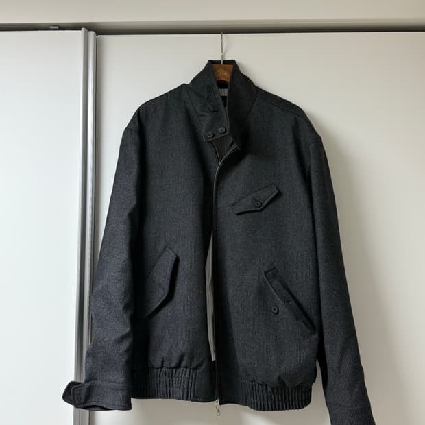 STU office 하이넥 자켓 챠콜 L