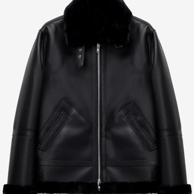 도프제이슨 무스탕 솔리드 무톤 자켓