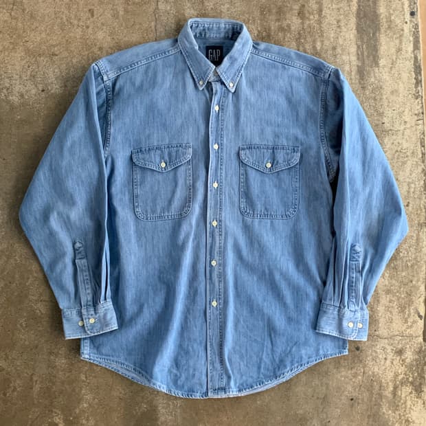 올드 갭 데님 버튼다운 셔츠
