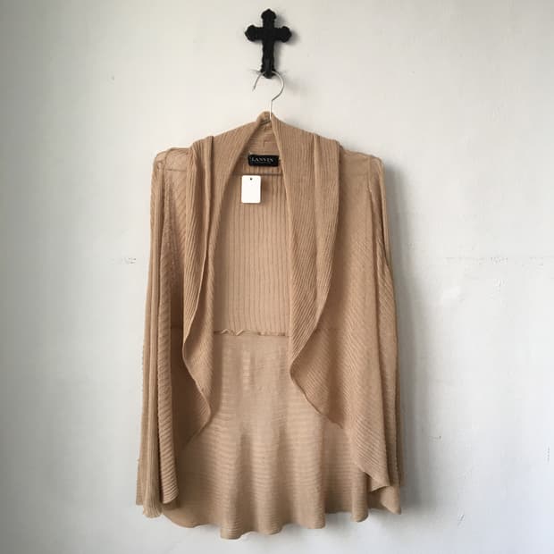 Lanvin drape open cardigan