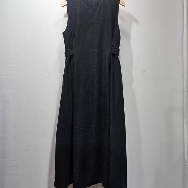 민소매 롱 원피스 블랙 