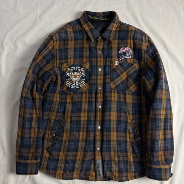 Harley Davidson 할리데이비슨 리버시블 퀼티드 체크 자켓 XL
