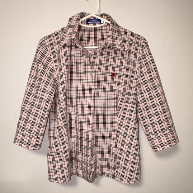 버버리 핑크 셔츠