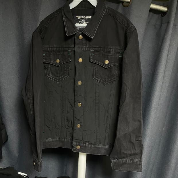 트루릴리전 트러커 자켓 블랙 L