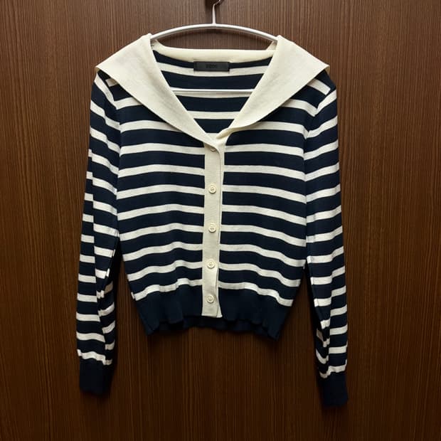 오조크 OZOC 세일러카라 가디건