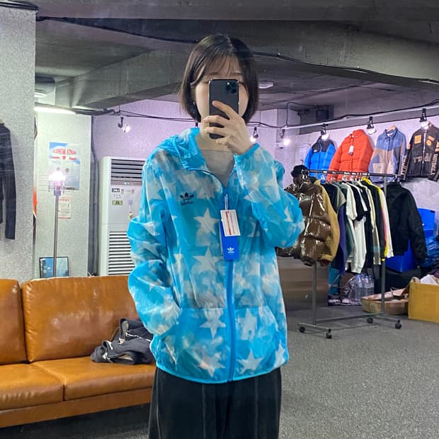 아디다스 파이어버드 스타 후드 윈드브레이커 B4194