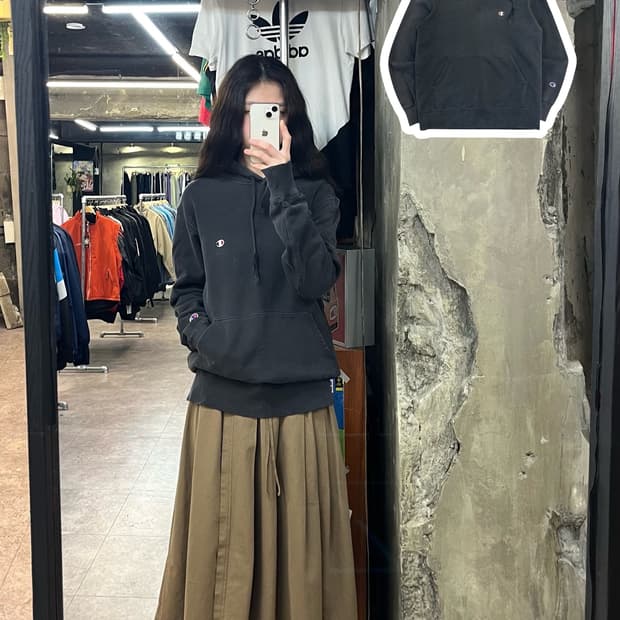 챔피온 후드티 차콜 XL #csz2859