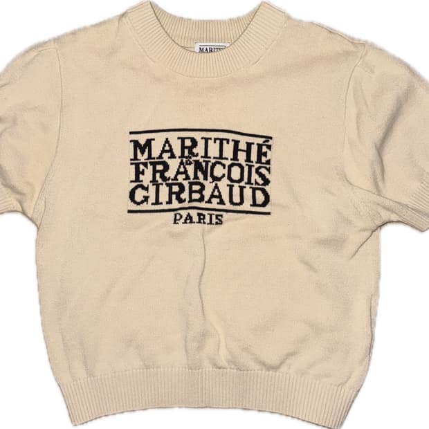 마리떼 반팔 니트 베이지