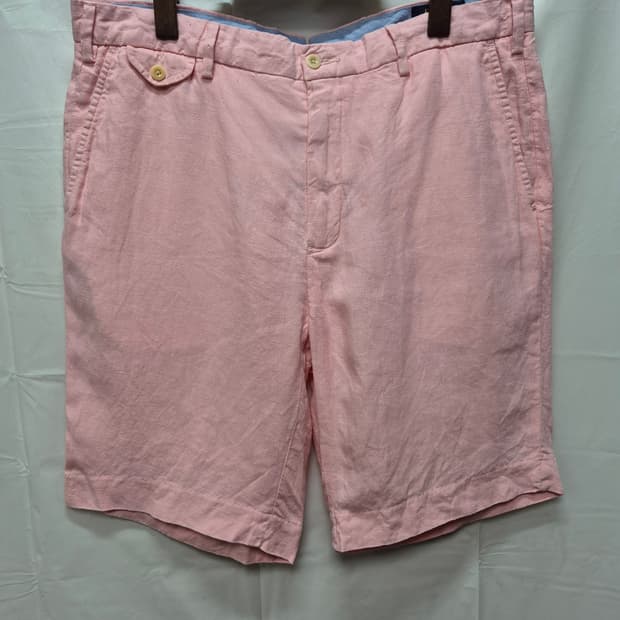 폴로 린넨 하프팬츠 