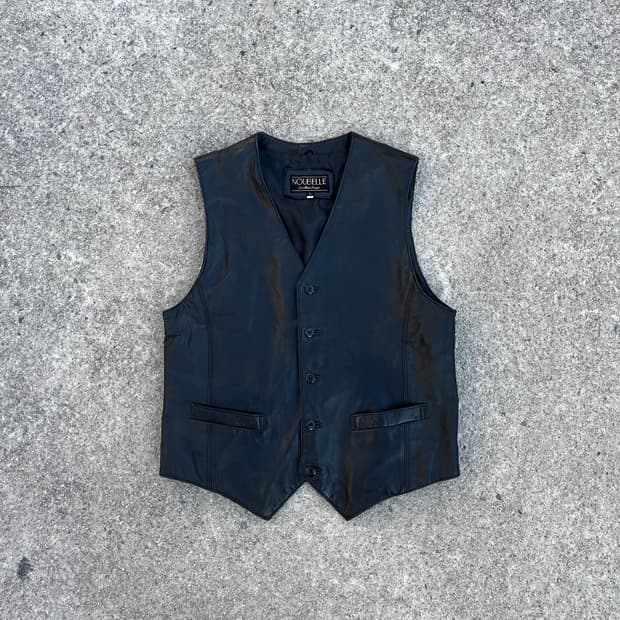 Vintage 양가죽 웨스턴 베스트 