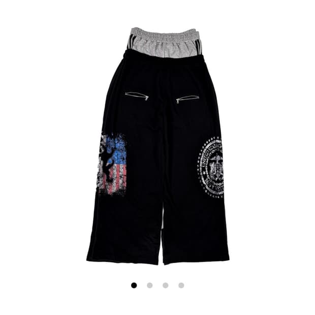 5015 새깅 레이어드 스웨트팬츠