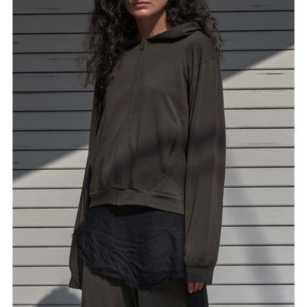 머듈 라운지 후드집업 올리브 3