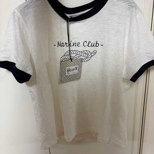 던스트 빈티지 마린클럽 티셔츠 M
